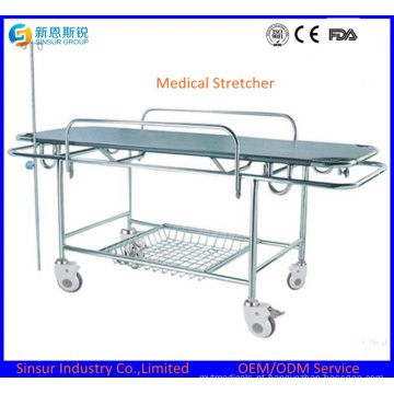 Instrumento Médico Aço Inoxidável Emergência Hospital Transporte Stretcher